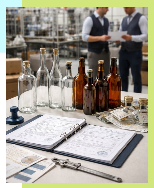 Сертификация стеклянных бутылок в Архангельске от 25703 р. | Алешин-Рхн