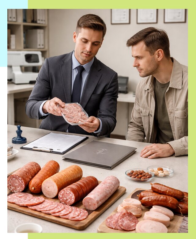 Сертификация колбасных изделий в Архангельске от 7711 р. | Алешин-Рхн